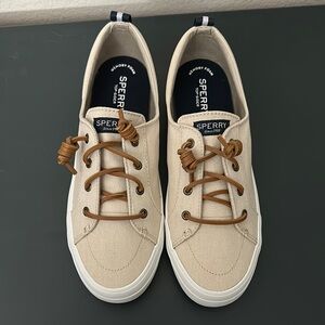 Sperry Crest Vibe Linen Oat